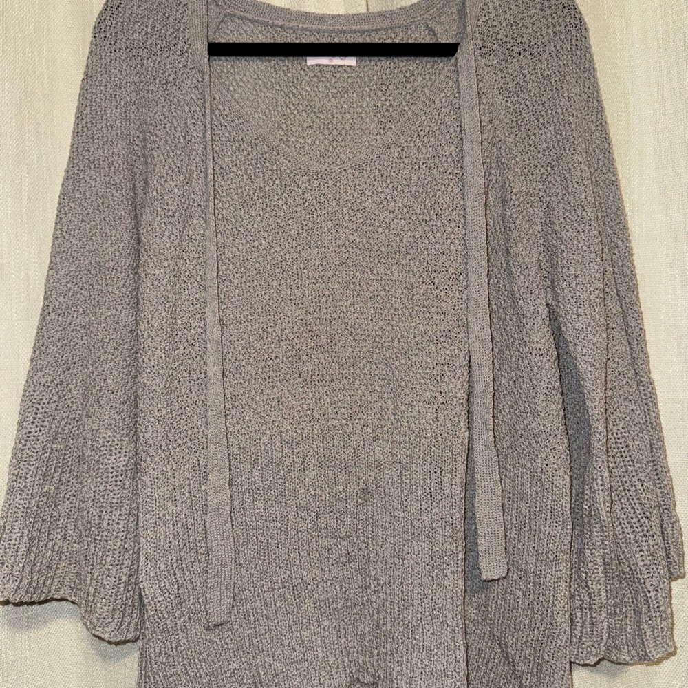 Lightweight Knit Open Cardigan
